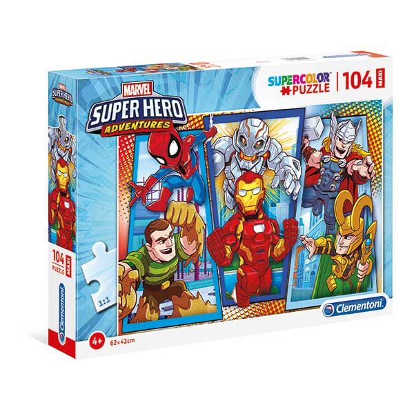 Marvel Super Hero - 104 pezzi - Supercolor Puzzle - Giocheria