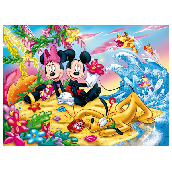 DISNEY PUZZLE DF PLUS 250 MICKEY MOUSE - ON THE BEACH - Giocheria