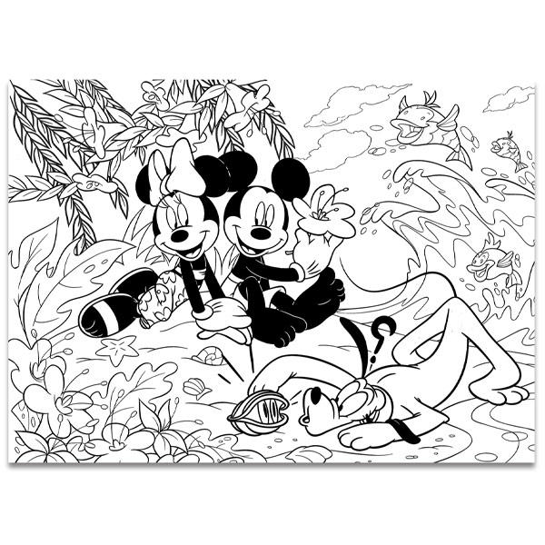 DISNEY PUZZLE DF PLUS 250 MICKEY MOUSE - ON THE BEACH - Giocheria
